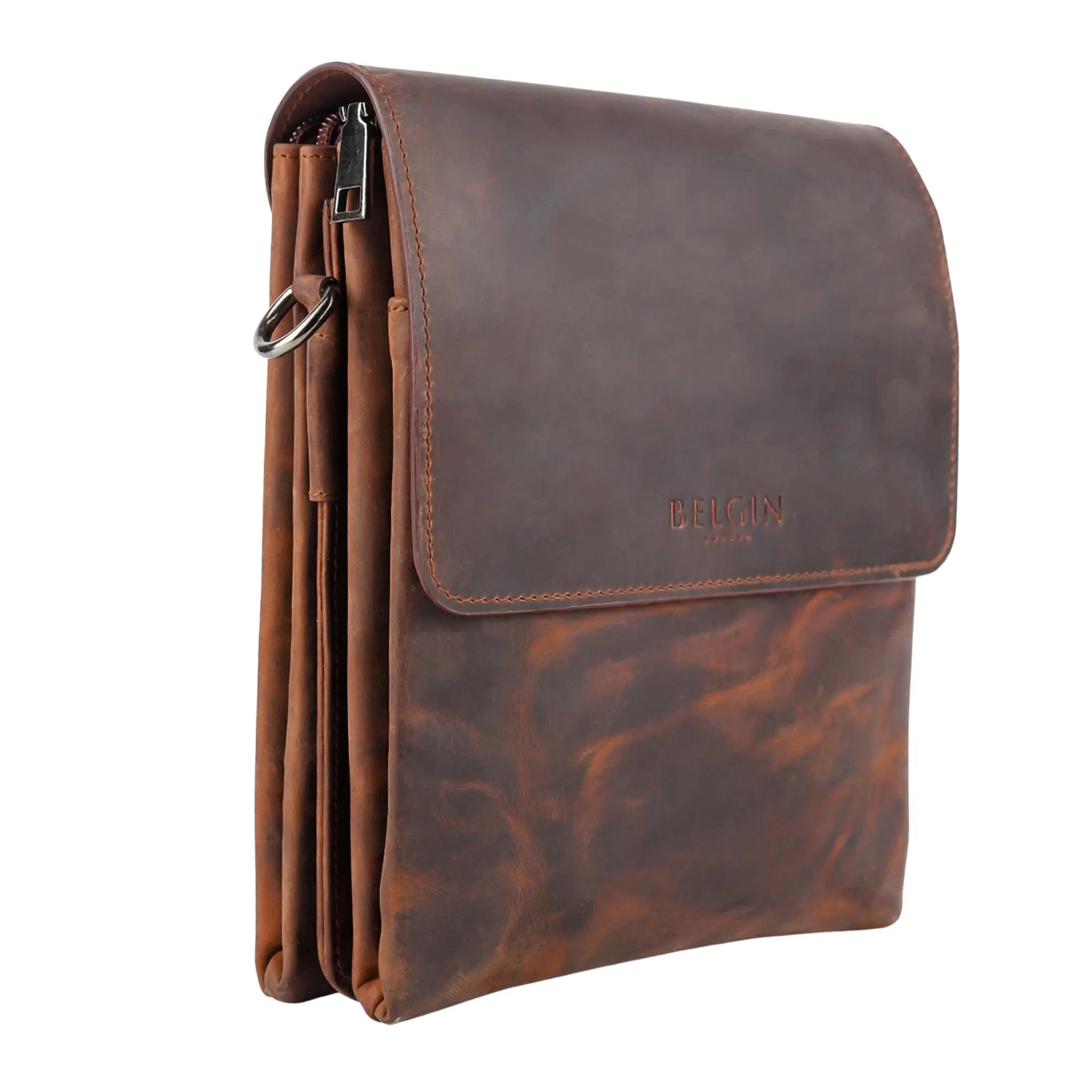 Brown Leather Sling/ Crossbody Bag for Travel and Casual Use