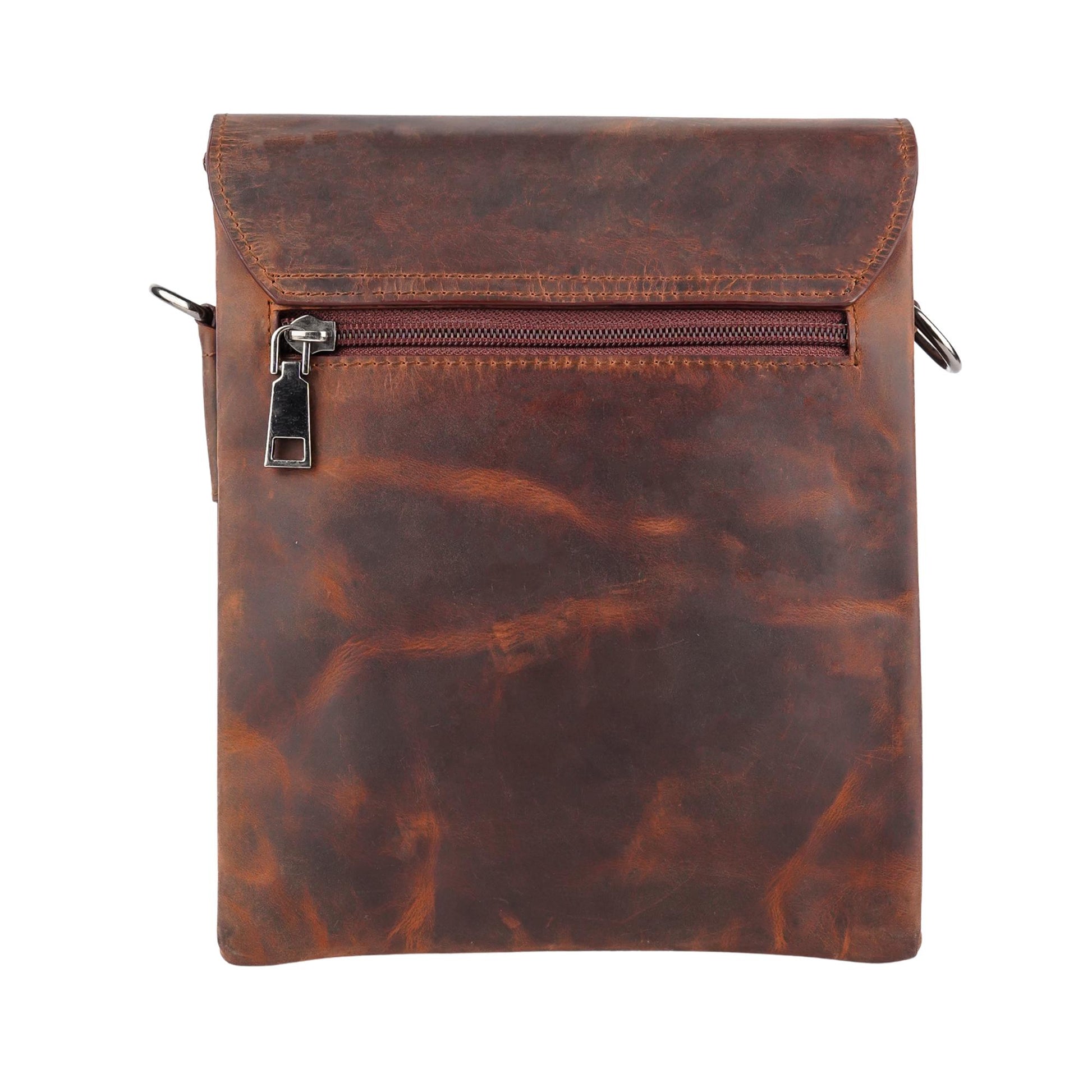 Brown Leather Sling/ Crossbody Bag for Travel and Casual Use