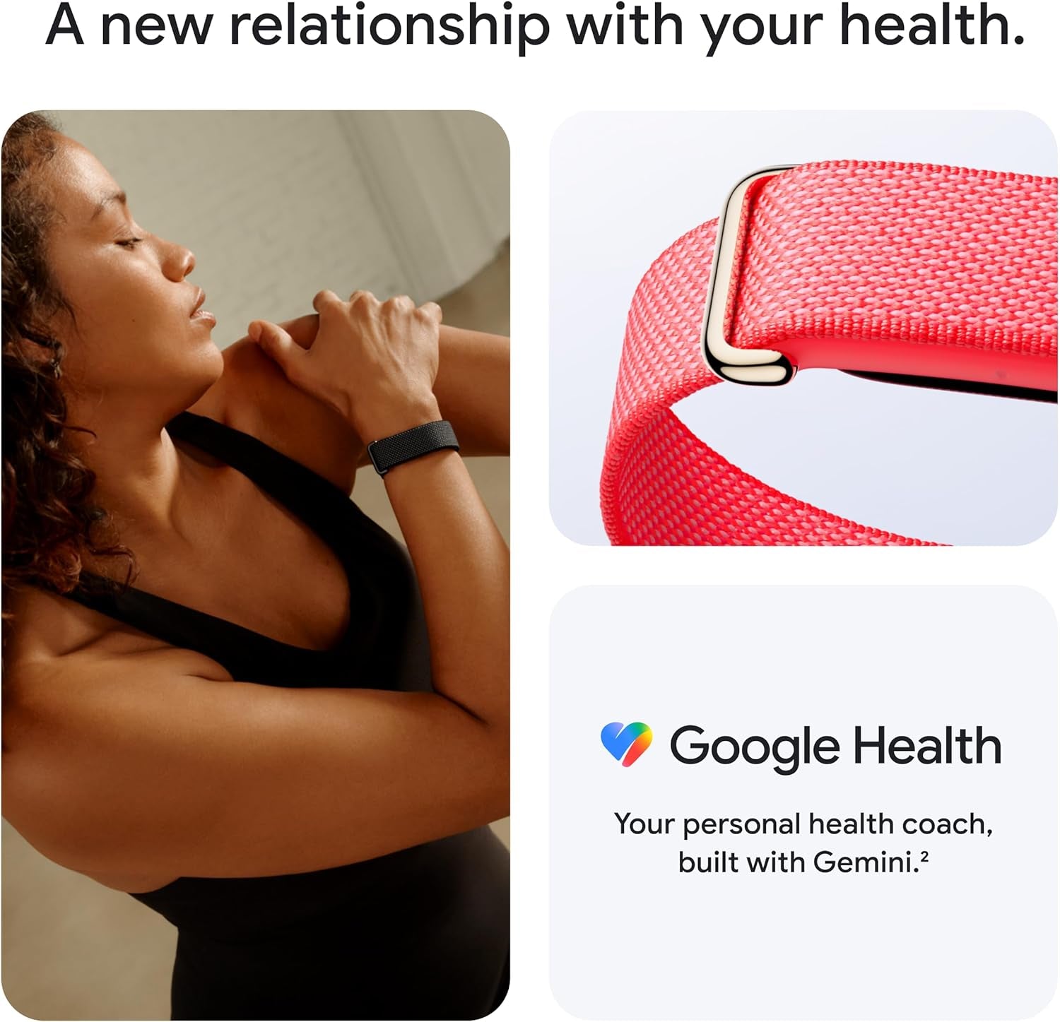 Google Fitbit Air - Screenless Activity Tracker with Fitness, Heart Rate, and Sleep Tracking - Personalized Ai-Powered Coaching - up to 7 Days’ Battery Life - Works with Ios and Android - Berry